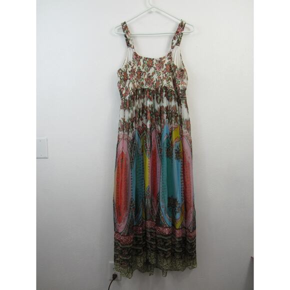 Virginia Dress by Anthropologie Size 16 Women's Maxi Dress Floral Flowy Chiffon - Picture 9 of 9